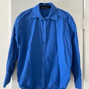 Zara Blue Button Down Shirt
